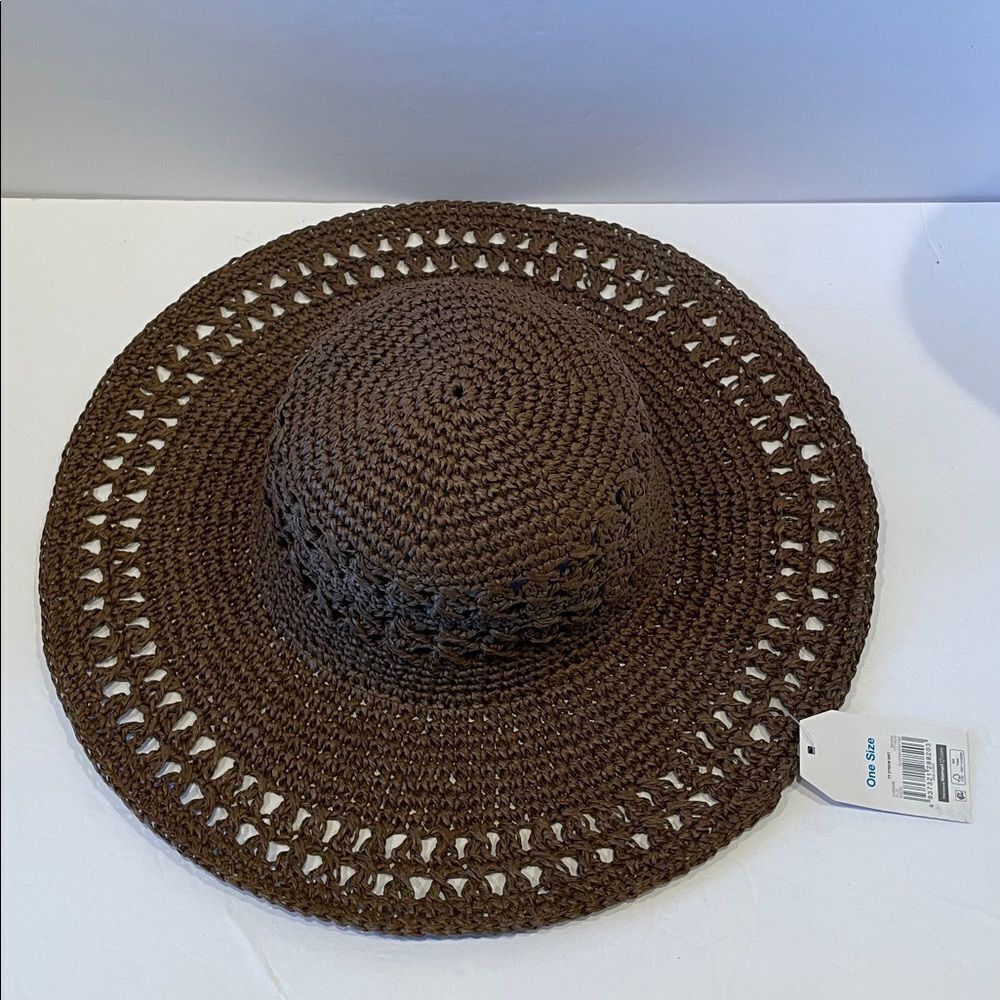 Time and Tru brown Crochet Hat